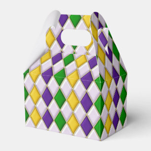 Stained Glass Harlequin Favor Boxes