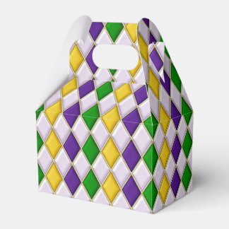 Stained Glass Harlequin Favor Boxes