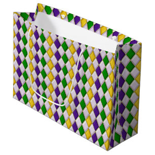 Stained Glass Harlequin Large Gift Bag