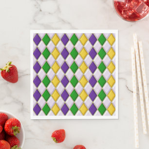 Stained Glass Harlequin Napkins