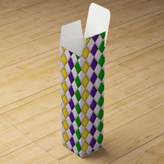 Stained Glass Harlequin Wine Box