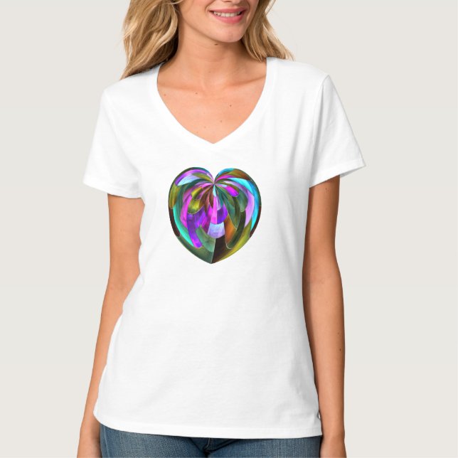 Stained Glass Heart Tshirt (Front)