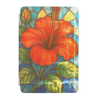 Stained Glass Hibiscus iPad Mini Cover