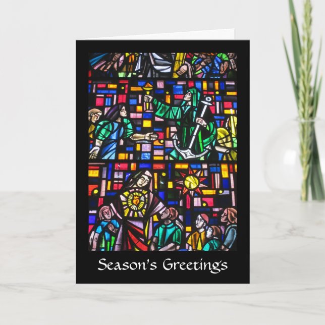 stained glass holiday card (Front)