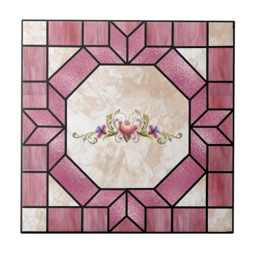 Stained Glass IMAGE Tile Design