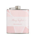 Stained Glass Imitation to Thank Bridesmaids Flask
