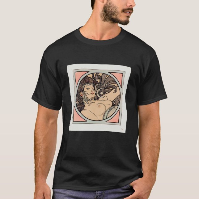 Stained Glass Inspired Goddess Illustration T-Shirt (Front)