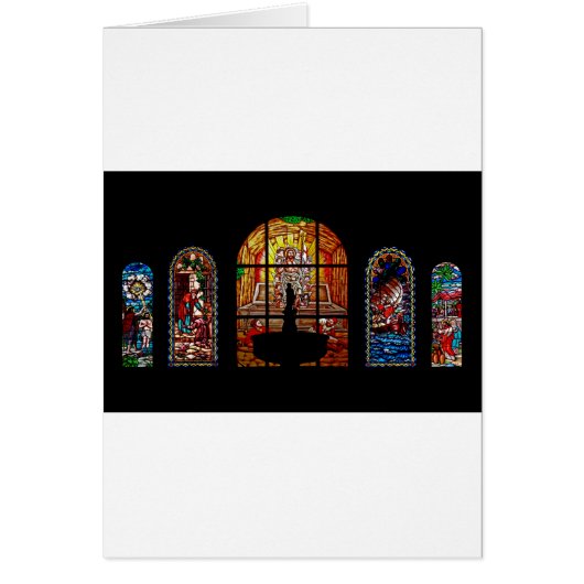stained glass jesus cards (Front)