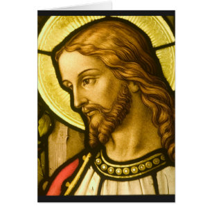 Stained Glass Jesus Christ Cards