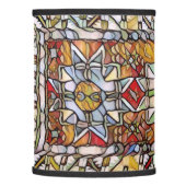 Stained Glass Kazakh Rug Lamp Shade (Left)