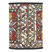 Stained Glass Kazakh Rug Lamp Shade (Back)