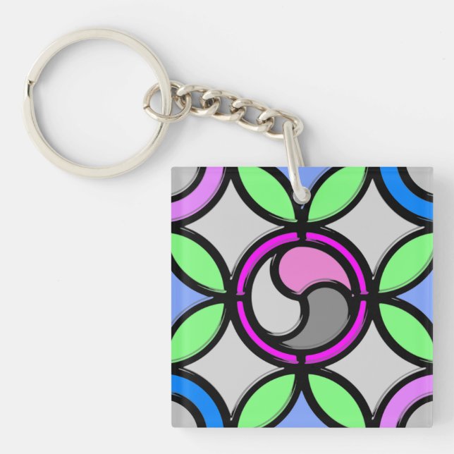 STAINED GLASS KEYCHAIN (Front)