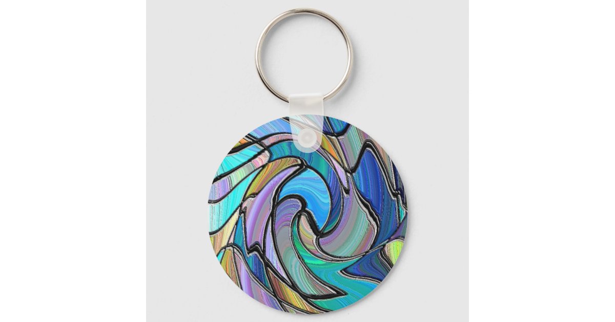 Stained Glass Keychain Zazzle
