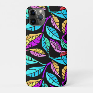 Stained Glass Leaves Design iPhone 11 Pro Case