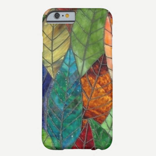 Stained Glass Leaves iPhone 6 case