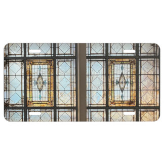 Stained Glass License Plate