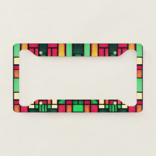 Stained Glass License Plate Frame