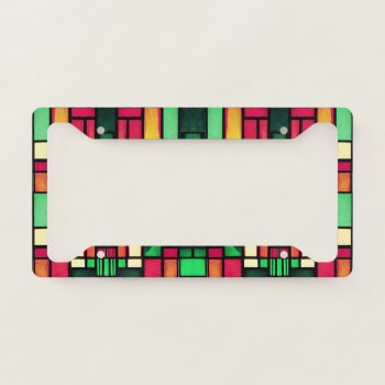 Stained Glass License Plate Frame by ChristmasTimeByDarla at Zazzle