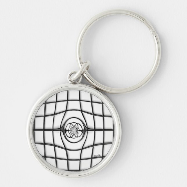 Stained Glass (light) Keychain (key fob) (Front)