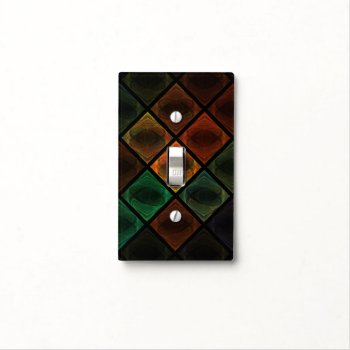 Stained Glass Light Switch Cover by StellarEmporium at Zazzle