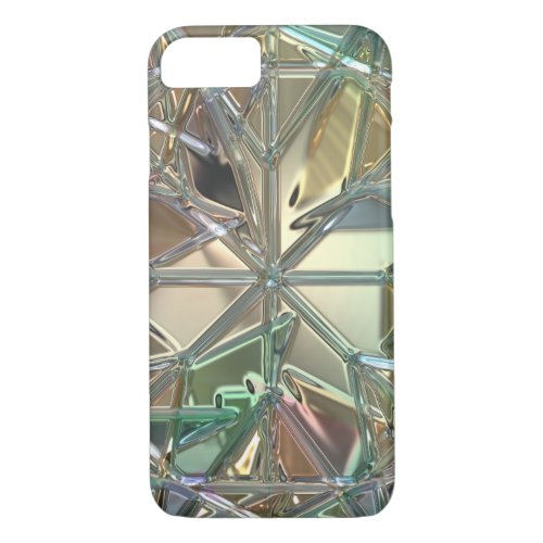 Stained glass look colorful abstract iPhone 87 case