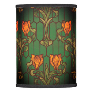 orange and green lampshade