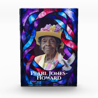 Stained Glass (Look) Memorial, In Memory Of // Acrylic Award