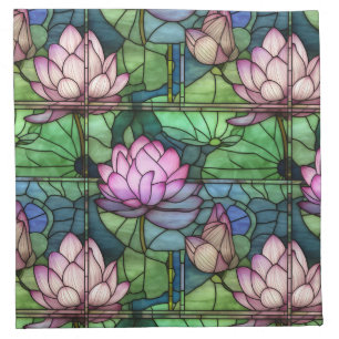 Stained Glass Lotus Napkin