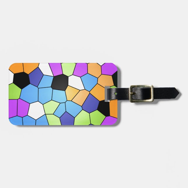 Stained Glass Luggage Tag (Front Horizontal)