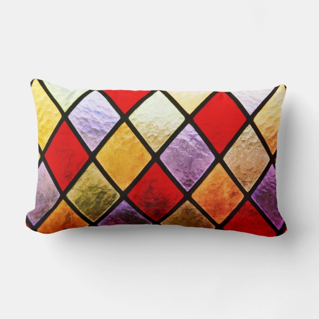 Stained Glass Lumbar Pillow (Front)