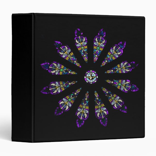 Stained Glass Mandala Binder (Front/Spine)