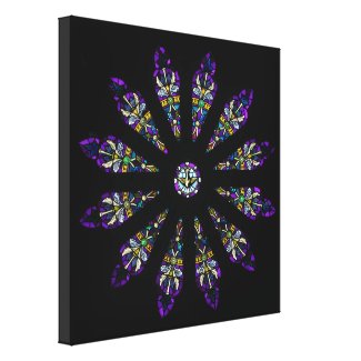 Stained Glass Mandala Canvas Print