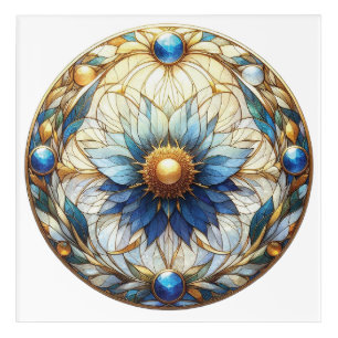 Stained Glass Mandella Acrylic Print