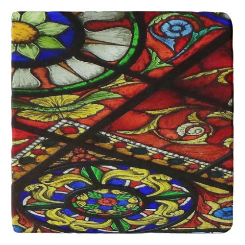 Stained Glass Marble Stone Trivet
