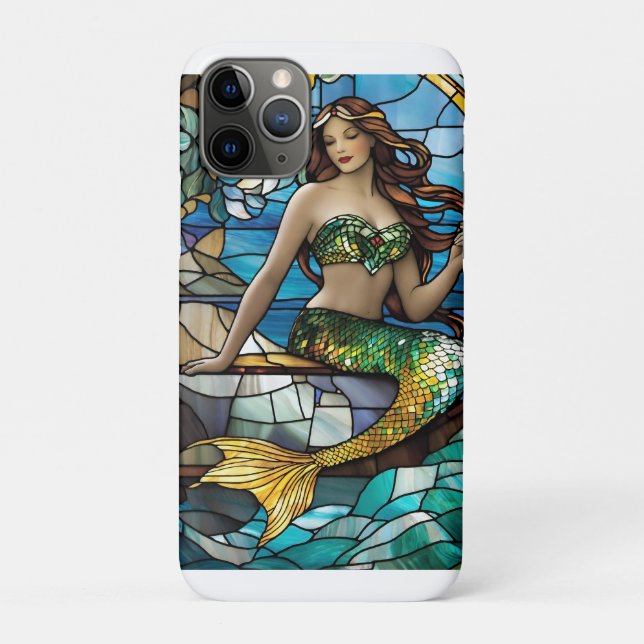 Stained glass mermaid  Case-Mate iPhone case (Back)