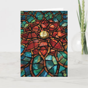 Stained Glass Merry Christmas/Happy New Year Card