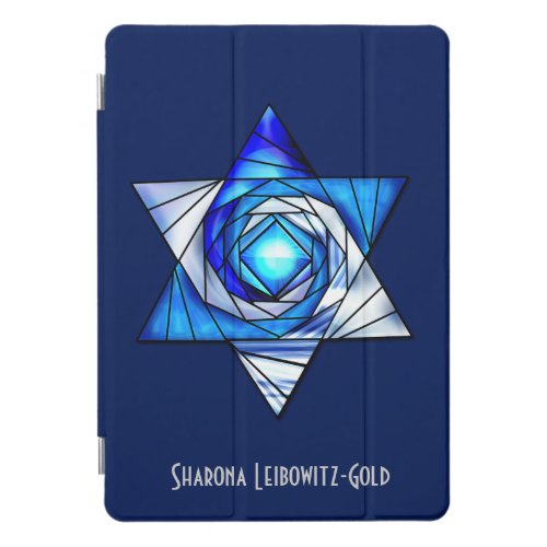 Stained Glass Mogen David iPad Pro Cover