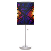 Stained Glass Moon Abstract Table Lamp (Left)