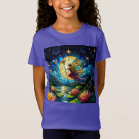 Stained Glass Moonlight Flight Fairy 