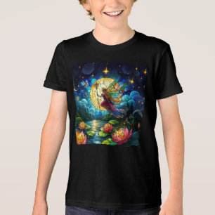 Stained Glass Moonlight Flight Fairy Tri-Blend Shirt