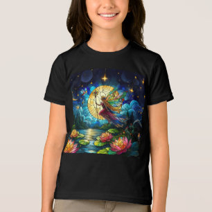 Stained Glass Moonlight Flight Fairy Tri-Blend Shirt
