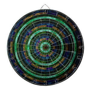 Stained Glass Mosaic Abstract Dart Board