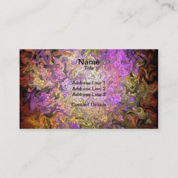 Stained Glass Mosaic Business Card by Hakonart at Zazzle