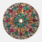 Stained Glass Mosaic Magnet "Autumn Star"
