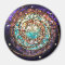 Stained Glass Mosaic Magnet "Water Planet"