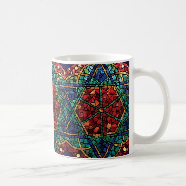 Stained Glass Mosaic Mug "Blessing" (Right)