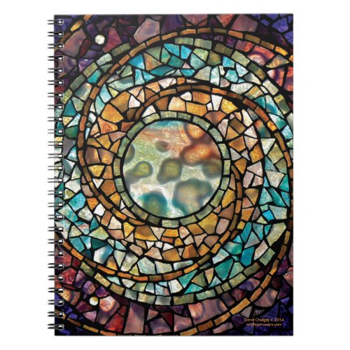 Stained Glass Mosaic Notebook Music of  Spheres