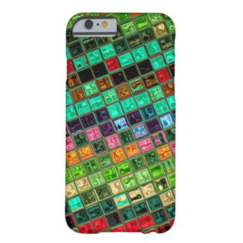 Stained Glass Mosaic Pattern 16 Barely There iPhone 6 Case