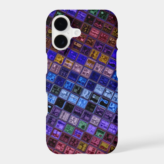 Stained Glass Mosaic Pattern #18 Iphone Case (Back)