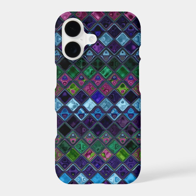 Stained Glass Mosaic Pattern #22 Iphone Case (Back)